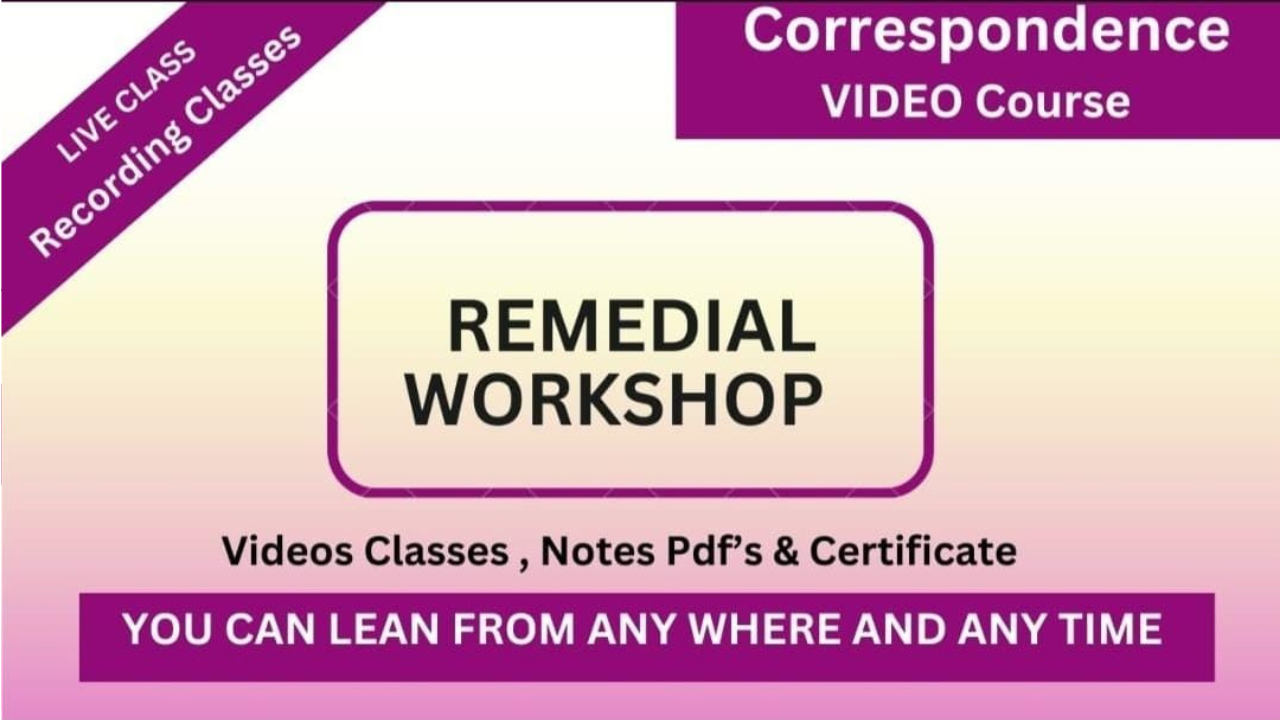 Remedies Workshop